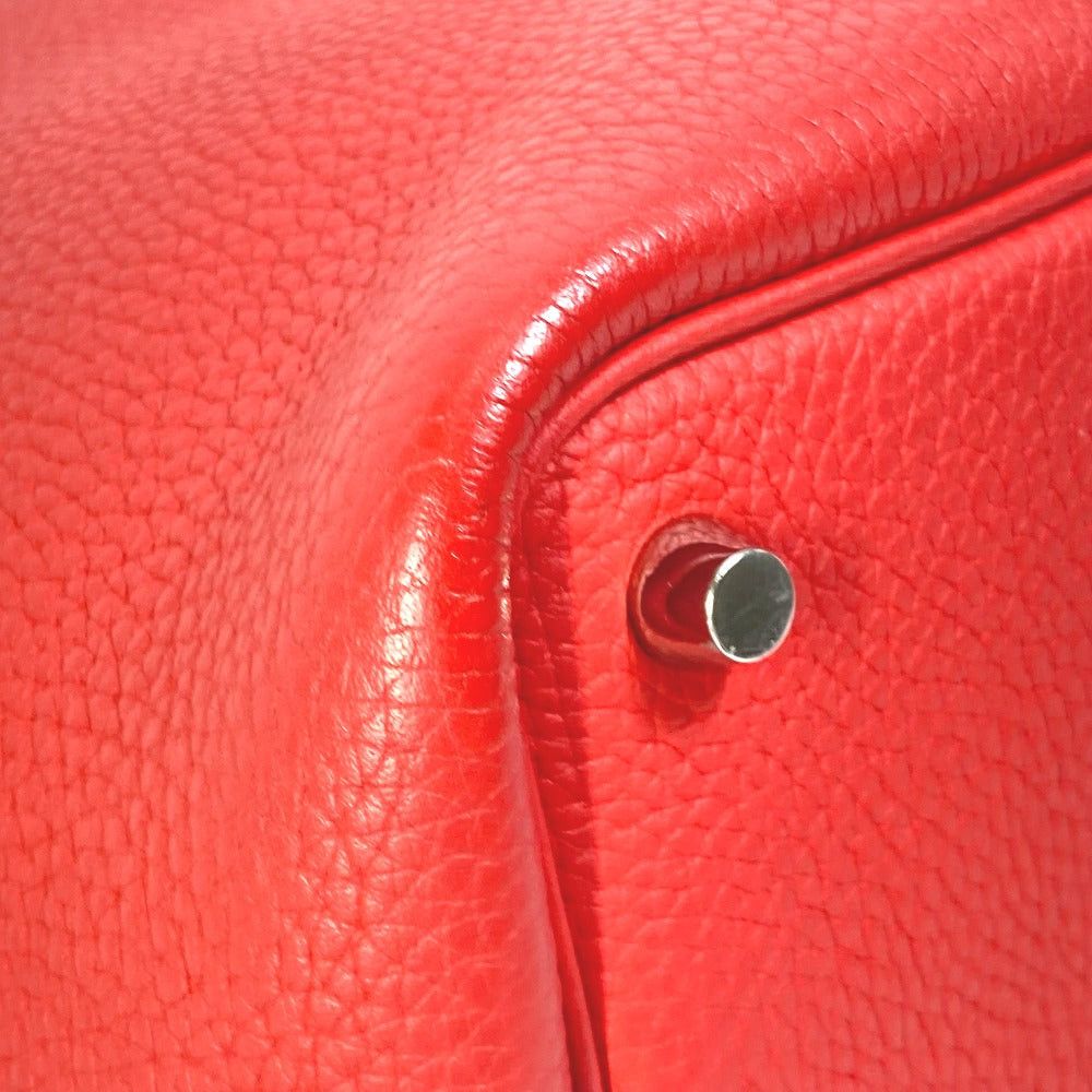 Hermes Hermes Bicolor Picotin Lock Pm Eclat Tote Bag Handbag Trillon Clemence Women Roughed Tomato Rose Eglantine Red Size ONE SIZE - 7 Thumbnail