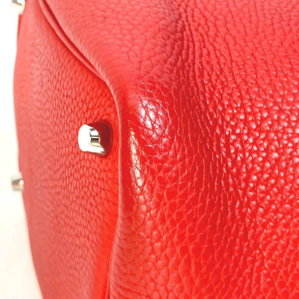 Hermes Hermes Bicolor Picotin Lock Pm Eclat Tote Bag Handbag Trillon Clemence Women Roughed Tomato Rose Eglantine Red Size ONE SIZE - 8 Thumbnail