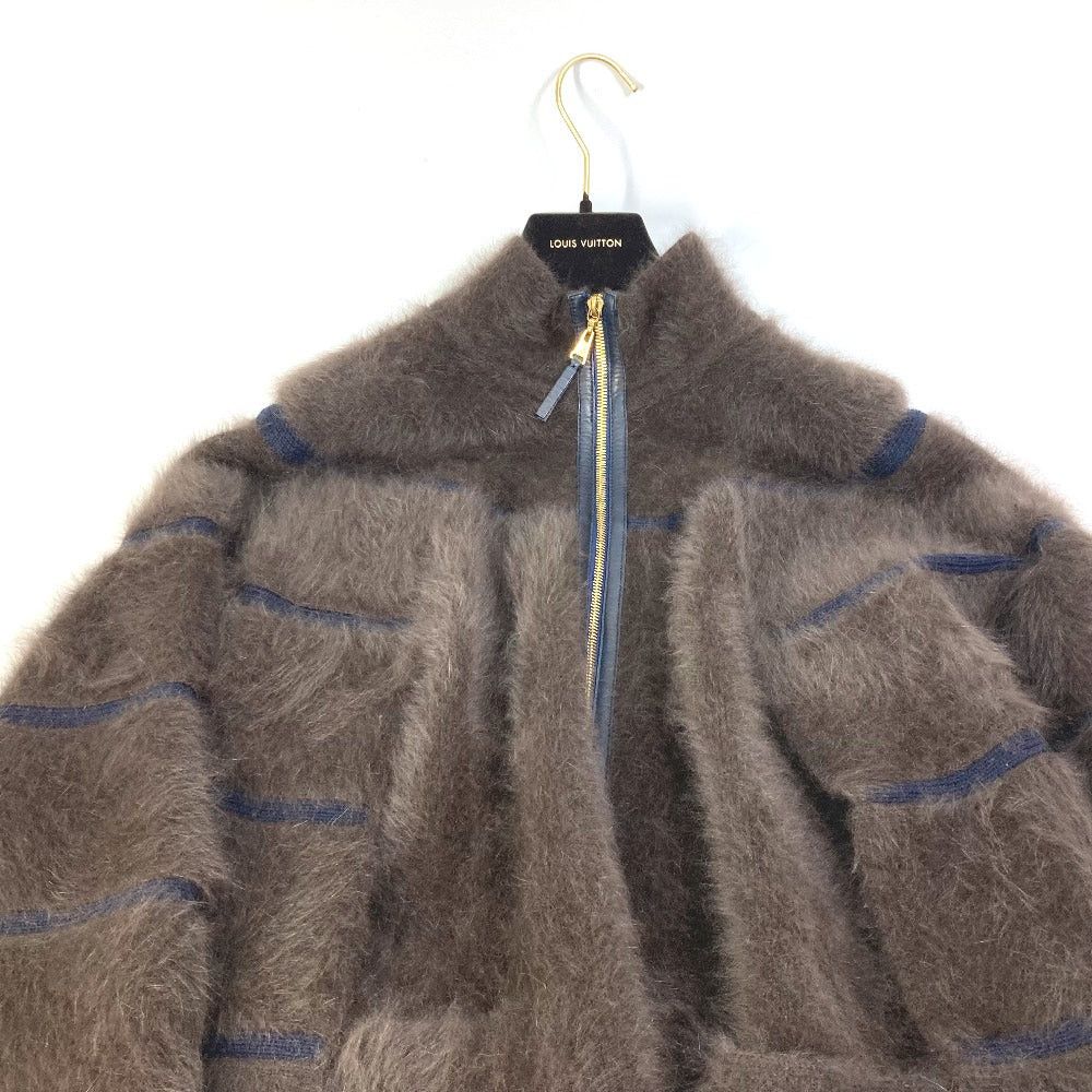 Louis Vuitton Louis Vuitton Outer Apparel (Clothing) Knit Fur Zip-Up Cape Poncho Wool Women Brown Size ONE SIZE - 5 Thumbnail