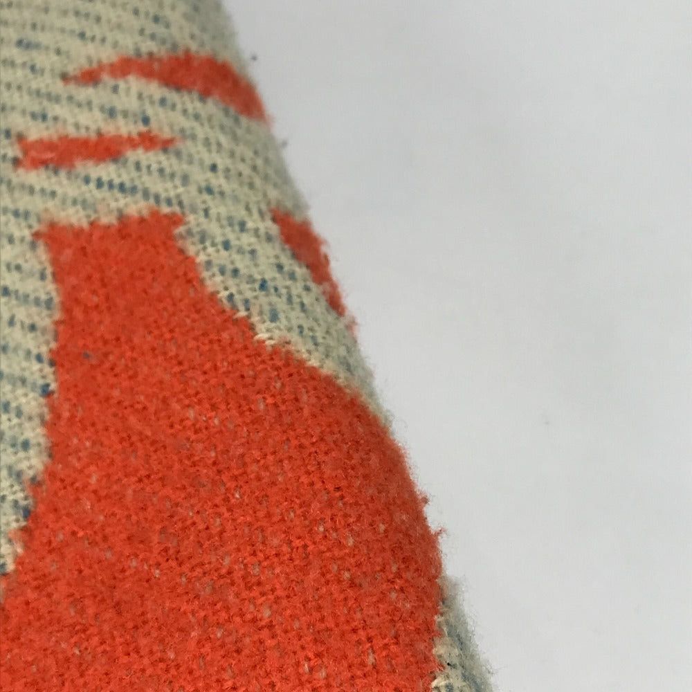 Hermes Hermes Plaid "Brides De Brid Gala Blanket Interior Fringe Wool/Cashmere Unisex Orange Size ONE SIZE - 8 Thumbnail