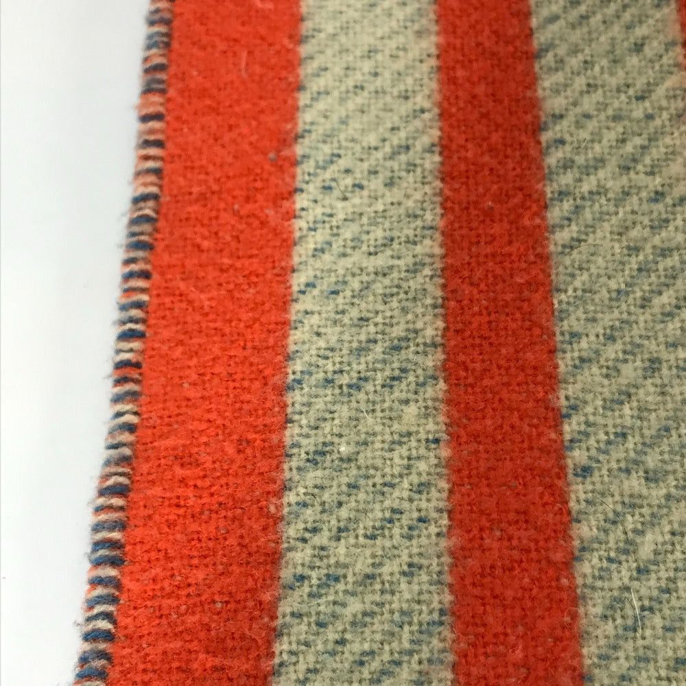 Hermes Hermes Plaid "Brides De Brid Gala Blanket Interior Fringe Wool/Cashmere Unisex Orange Size ONE SIZE - 5 Thumbnail