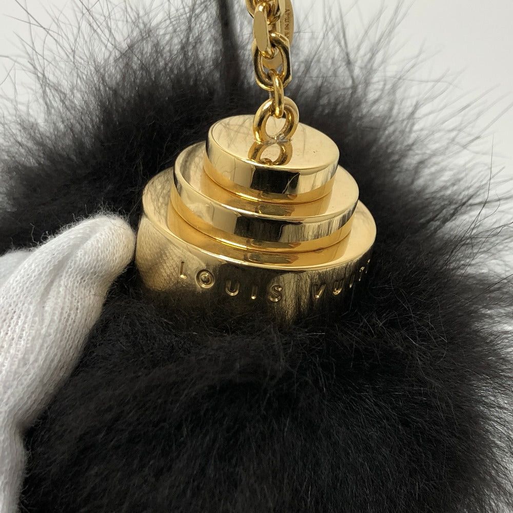 Louis Vuitton Louis Vuitton M67372 Fuzzy Bubble Fur Keychain Bag Charm Women Black Size ONE SIZE - 3 Thumbnail