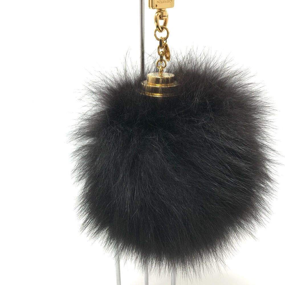 Louis Vuitton Louis Vuitton M67372 Fuzzy Bubble Fur Keychain Bag Charm Women Black Size ONE SIZE - 2 Thumbnail