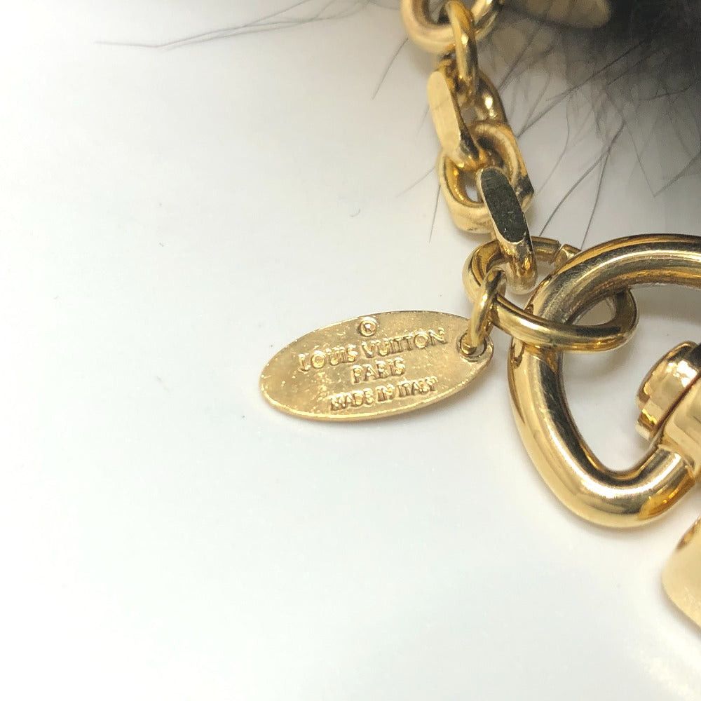 Louis Vuitton Louis Vuitton M67372 Fuzzy Bubble Fur Keychain Bag Charm Women Black Size ONE SIZE - 4 Thumbnail
