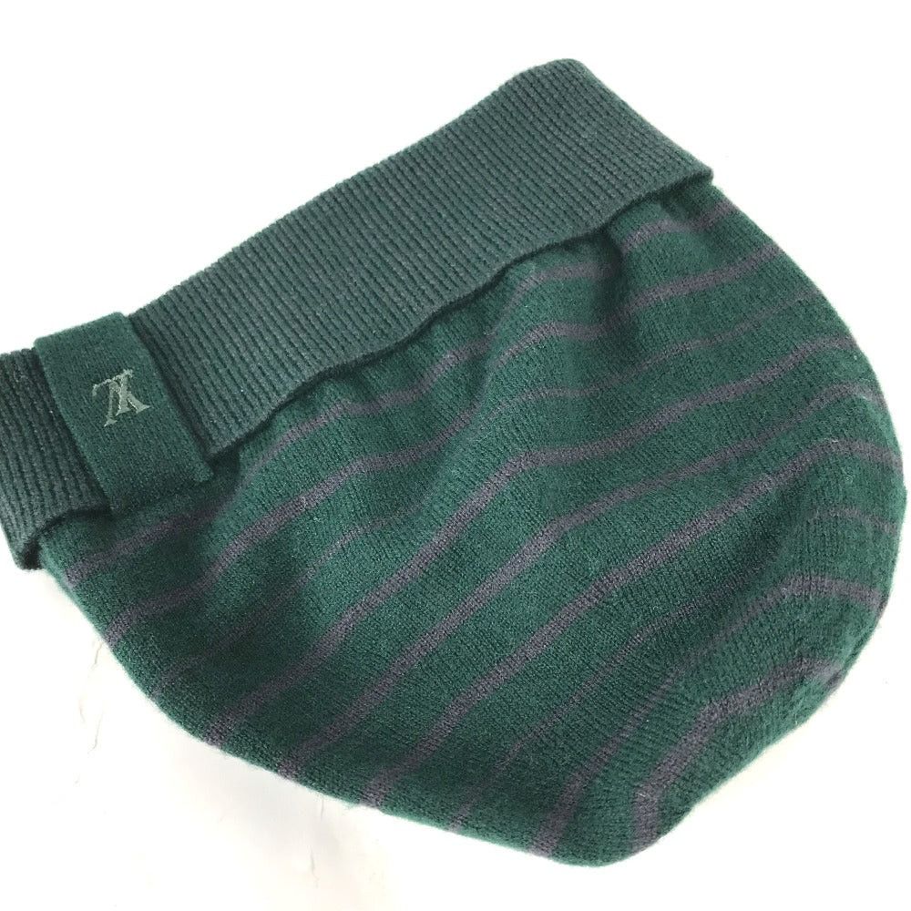 Louis Vuitton Louis Vuitton Lv Logo Border Beanie Chapeau Knitted Hat Knit Cap Wool Women Green Size ONE SIZE - 4 Thumbnail