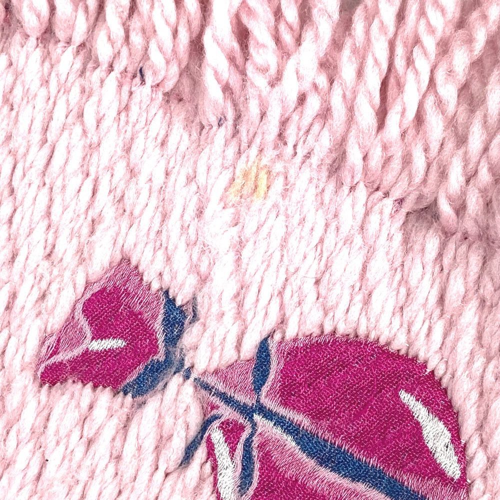 Louis Vuitton Louis Vuitton M71587 Echalp Logomania Assemble La Folli Heart Lip Lips Fringe Scarf Wool Women Pink Size ONE SIZE - 3 Thumbnail