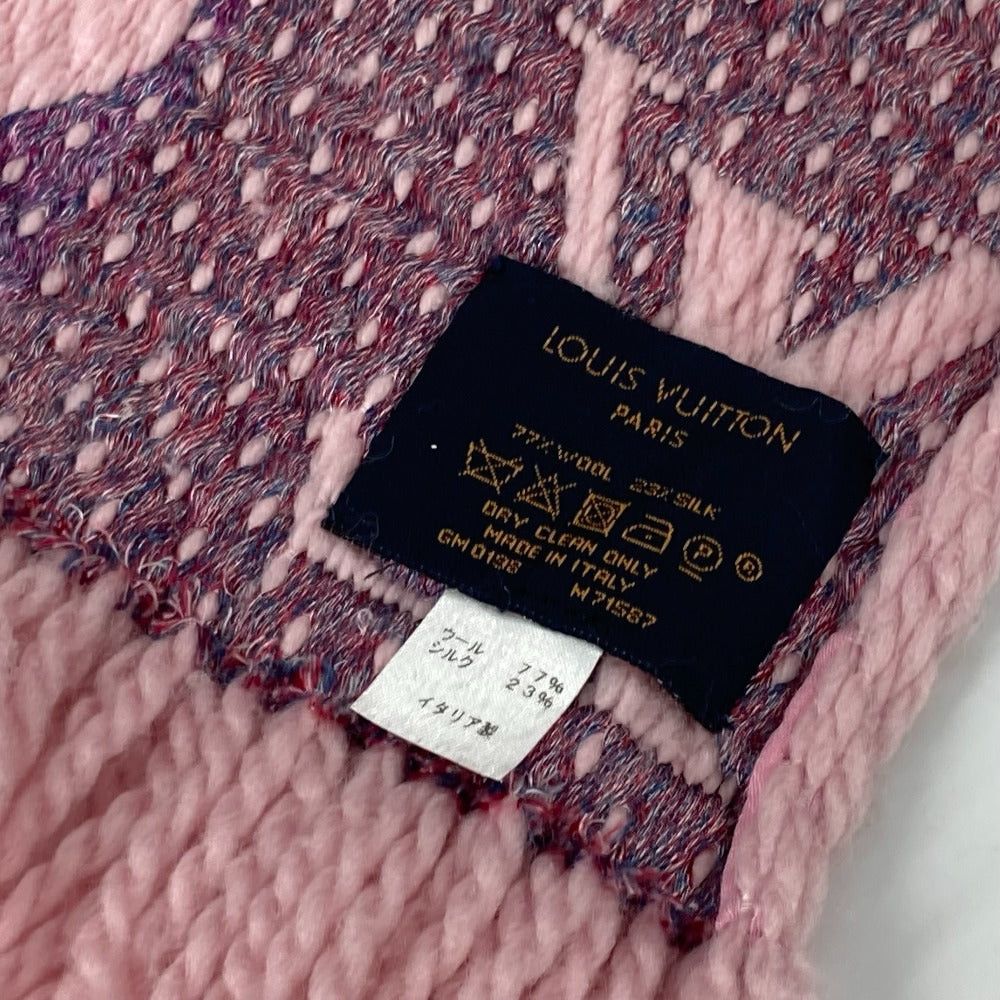 Louis Vuitton Louis Vuitton M71587 Echalp Logomania Assemble La Folli Heart Lip Lips Fringe Scarf Wool Women Pink Size ONE SIZE - 7 Thumbnail