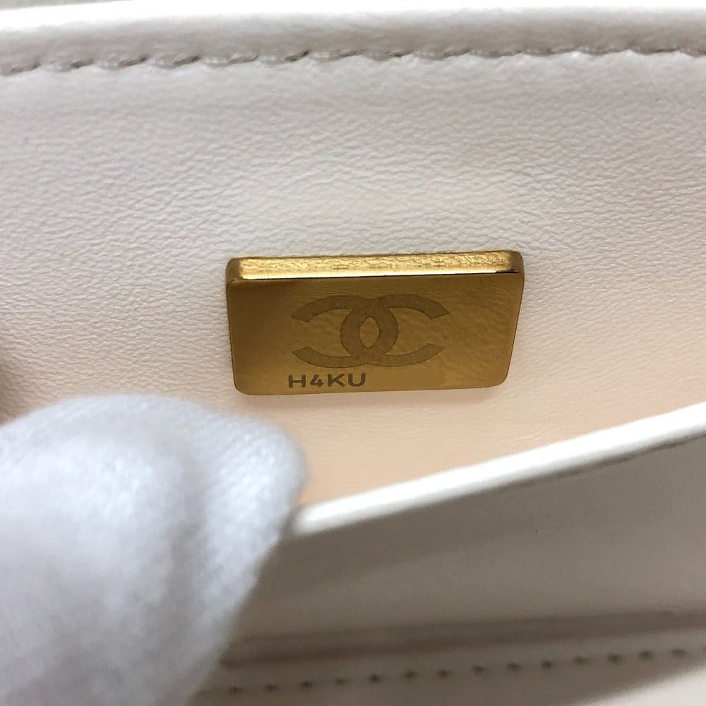 Chanel Chanel As3171 Coma Mark Cc Vanity Bag Chain 2 Way Handbag Shoulder Caviar Skin Women White Size ONE SIZE - 16 Thumbnail