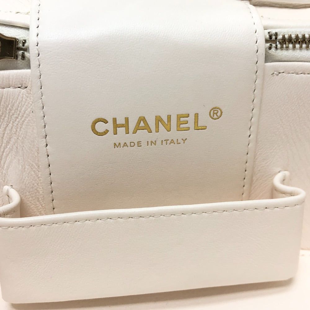Chanel Chanel As3171 Coma Mark Cc Vanity Bag Chain 2 Way Handbag Shoulder Caviar Skin Women White Size ONE SIZE - 15 Thumbnail