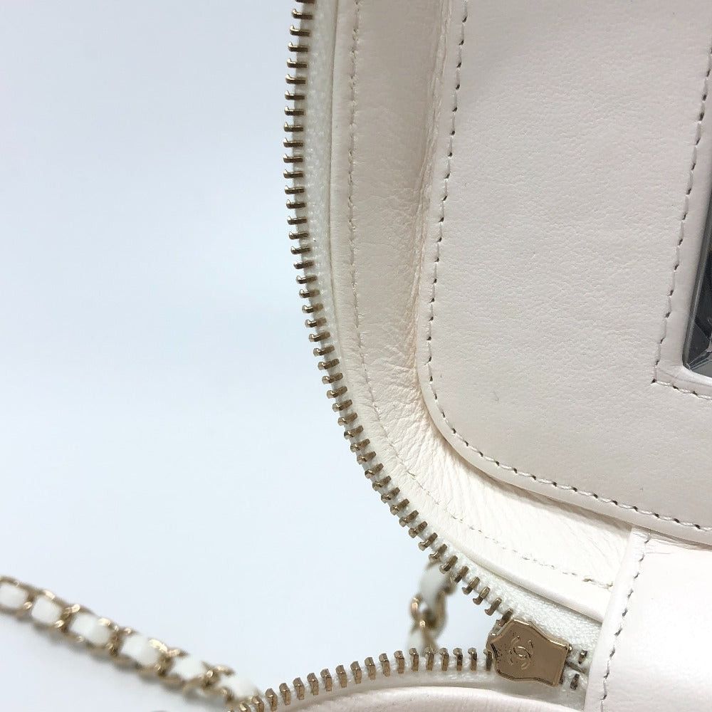 Chanel Chanel As3171 Coma Mark Cc Vanity Bag Chain 2 Way Handbag Shoulder Caviar Skin Women White Size ONE SIZE - 11 Thumbnail