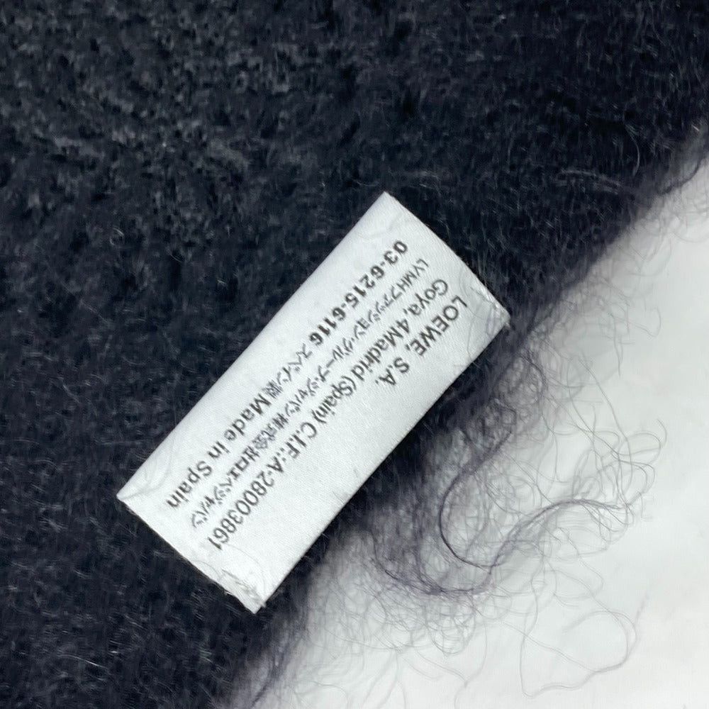 Loewe Loewe Bead Embroidery Logo Fringe Scarf Mohair Women Black Size ONE SIZE - 8 Thumbnail