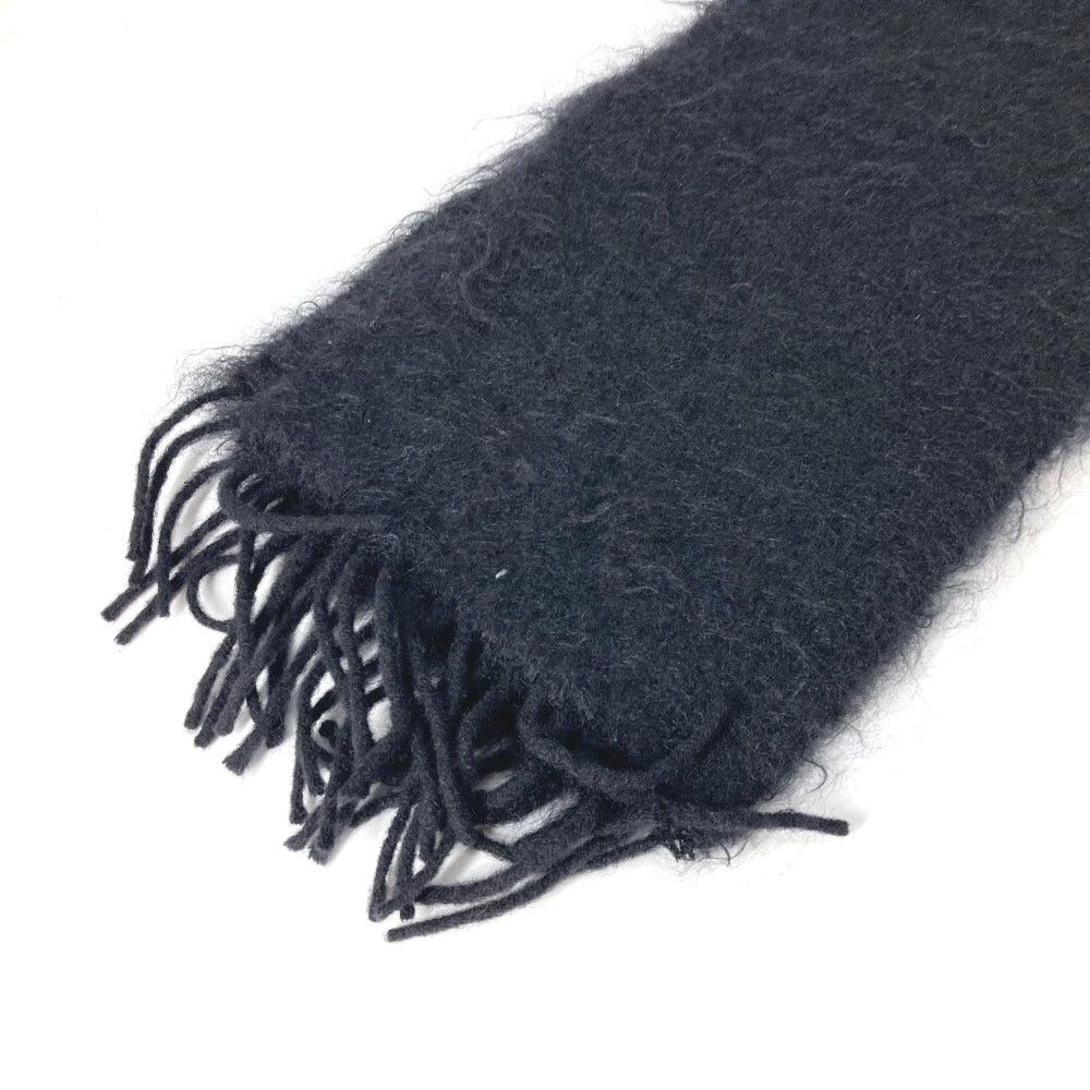 Loewe Loewe Bead Embroidery Logo Fringe Scarf Mohair Women Black Size ONE SIZE - 6 Thumbnail