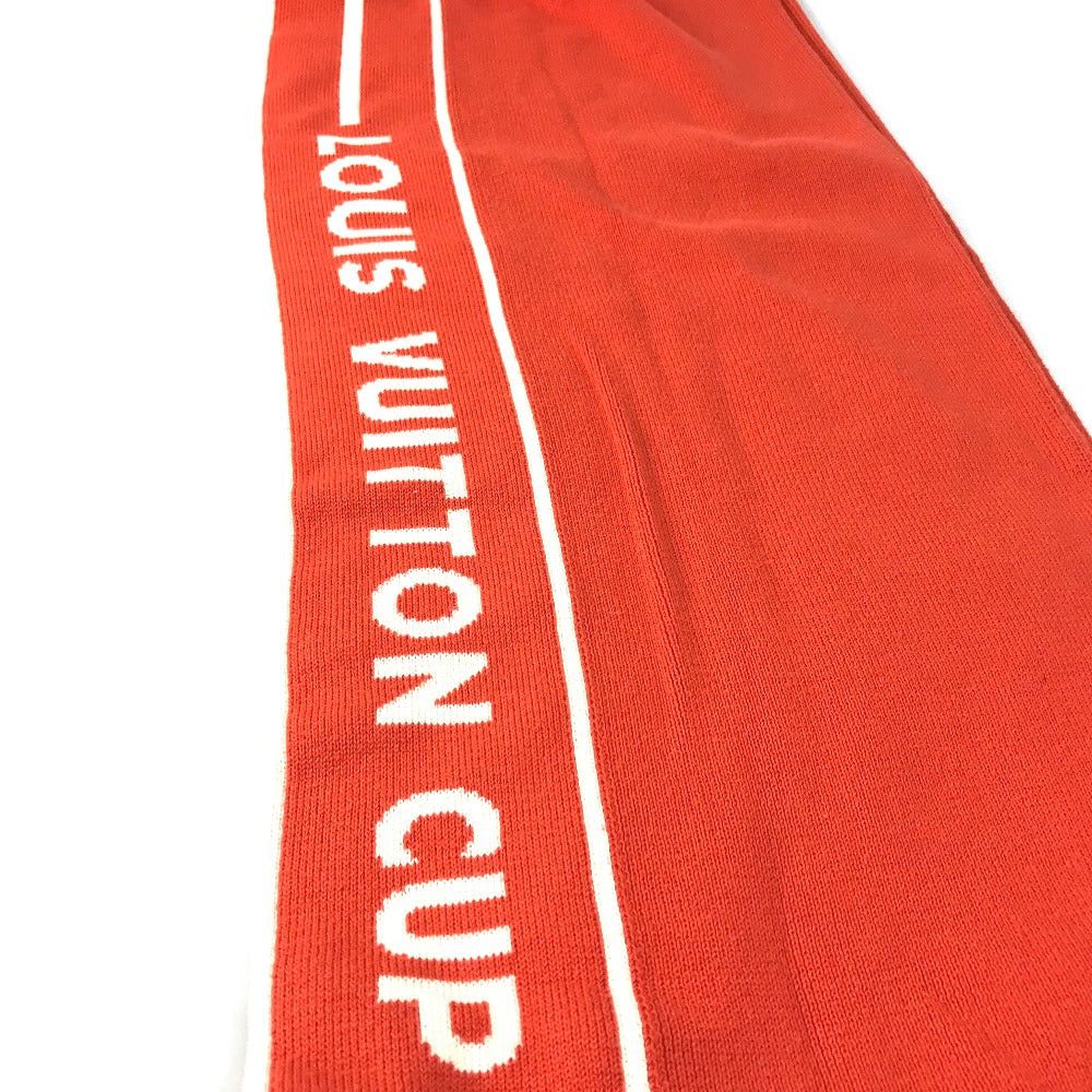 Louis Vuitton Louis Vuitton Lvcup Cup Logo Bicolor Scarf Cotton Men Orange (Colour, Color) Size ONE SIZE - 6 Thumbnail