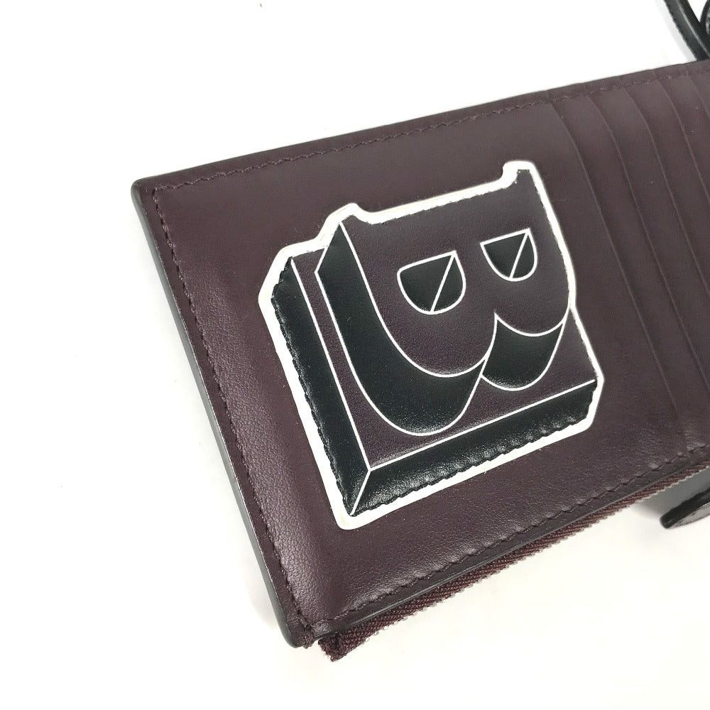 Burberry Burberry Wallet Change Purse Tb With Straps Fragment Case Card Coin Leather Men Purple Size ONE SIZE - 2 Thumbnail