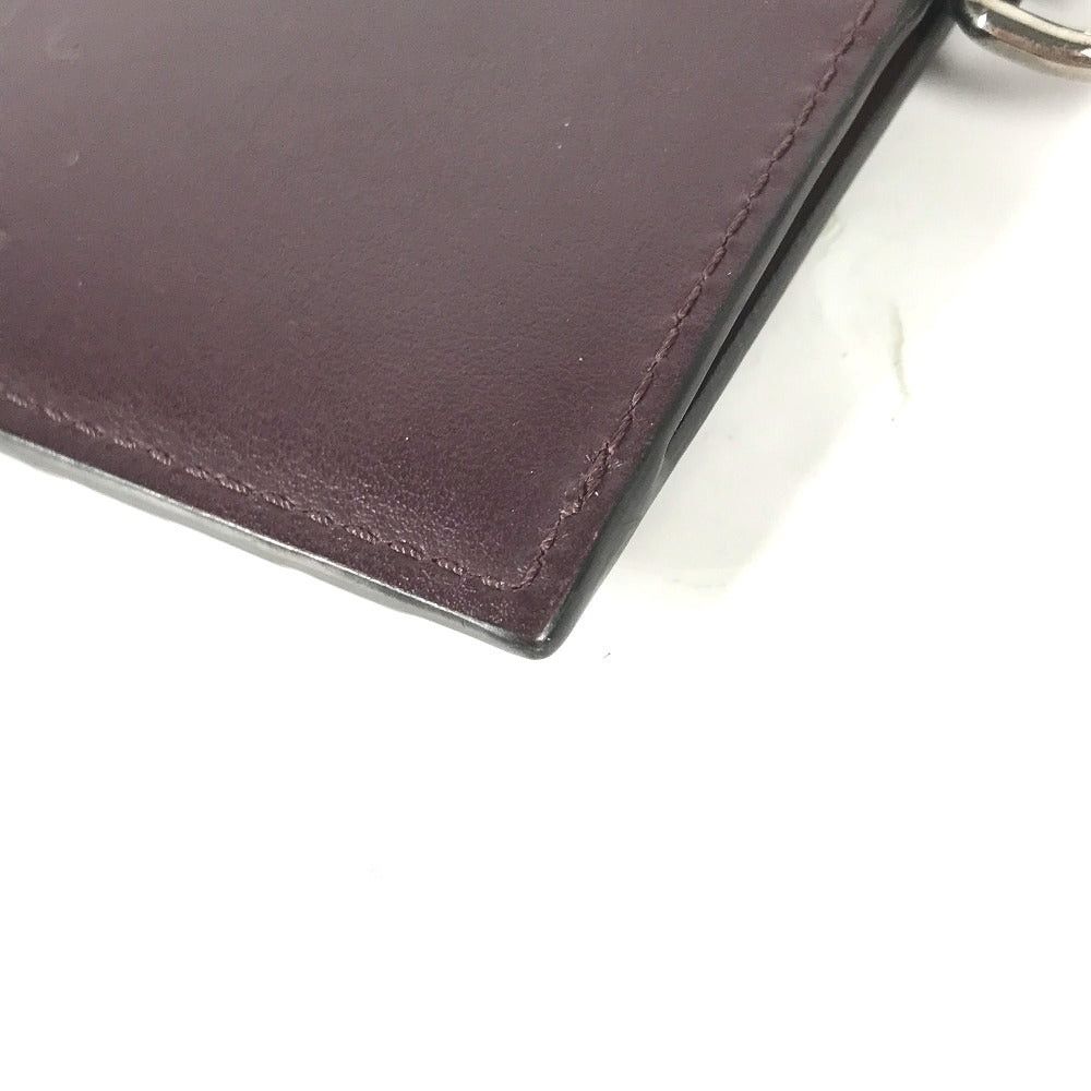 Burberry Burberry Wallet Change Purse Tb With Straps Fragment Case Card Coin Leather Men Purple Size ONE SIZE - 8 Thumbnail