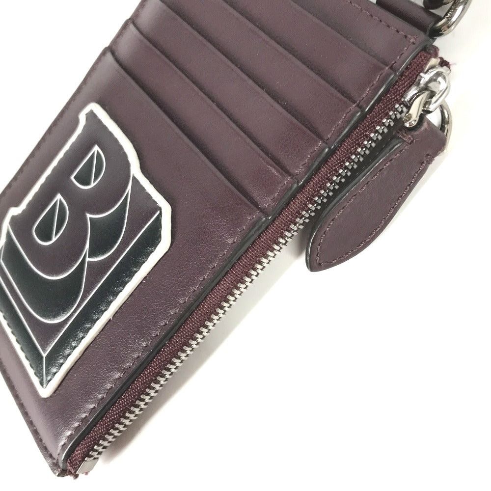 Burberry Burberry Wallet Change Purse Tb With Straps Fragment Case Card Coin Leather Men Purple Size ONE SIZE - 3 Thumbnail