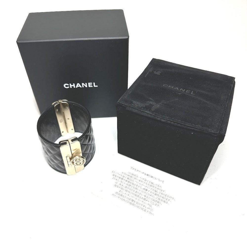 Chanel Chanel Cc Coma Mark Matelasse B17P Accessories Bangle Leather Women Black Size ONE SIZE - 13 Thumbnail