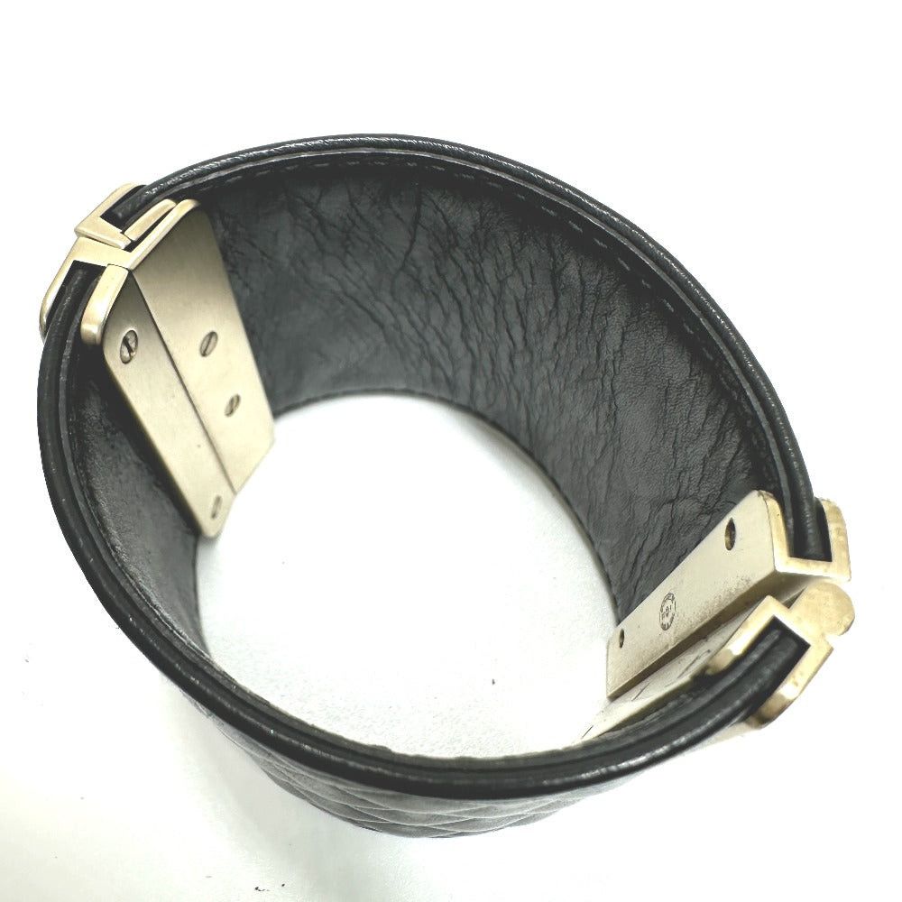 Chanel Chanel Cc Coma Mark Matelasse B17P Accessories Bangle Leather Women Black Size ONE SIZE - 12 Thumbnail
