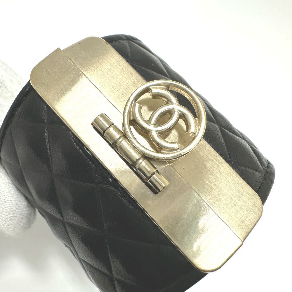 Chanel Chanel Cc Coma Mark Matelasse B17P Accessories Bangle Leather Women Black Size ONE SIZE - 4 Thumbnail