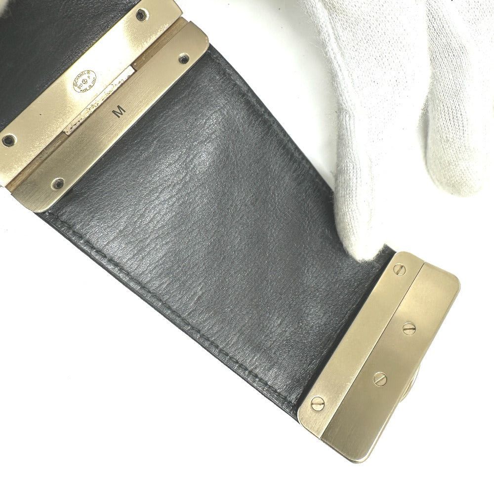 Chanel Chanel Cc Coma Mark Matelasse B17P Accessories Bangle Leather Women Black Size ONE SIZE - 9 Thumbnail