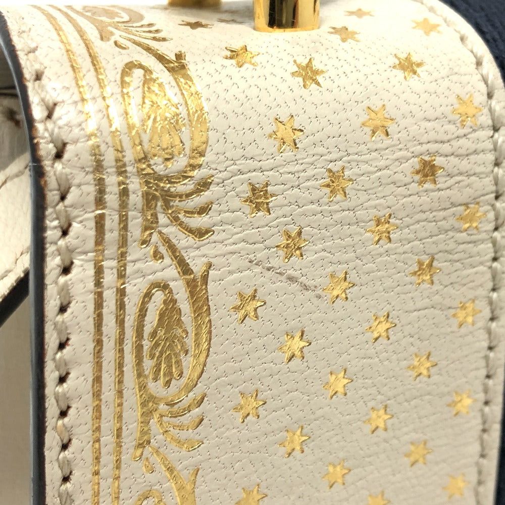Gucci Gucci 470270 Sylvie 2 Way Bag Briefcase Handbag Shoulder Leather Women White Size ONE SIZE - 3 Thumbnail