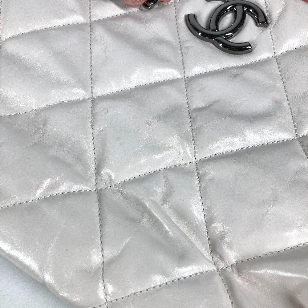 Chanel Chanel Cc Coma Mark Portobello Matelasse 2 Way Bag Tote Briefcase Chain Shoulder Leather/Suede Women White Size ONE SIZE - 15 Thumbnail
