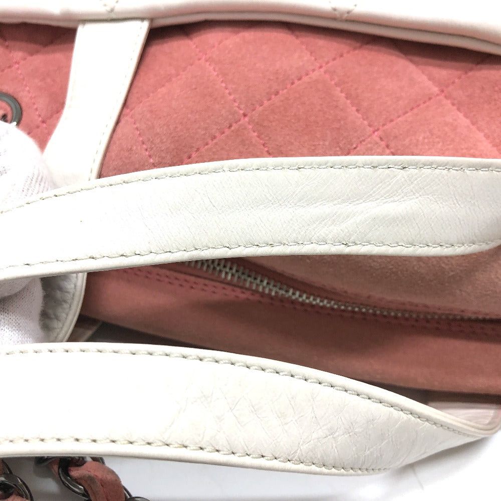 Chanel Chanel Cc Coma Mark Portobello Matelasse 2 Way Bag Tote Briefcase Chain Shoulder Leather/Suede Women White Size ONE SIZE - 8 Thumbnail