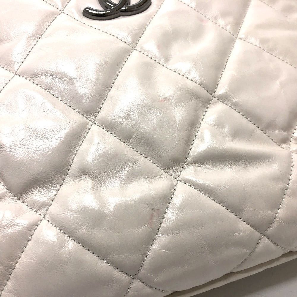 Chanel Chanel Cc Coma Mark Portobello Matelasse 2 Way Bag Tote Briefcase Chain Shoulder Leather/Suede Women White Size ONE SIZE - 4 Thumbnail