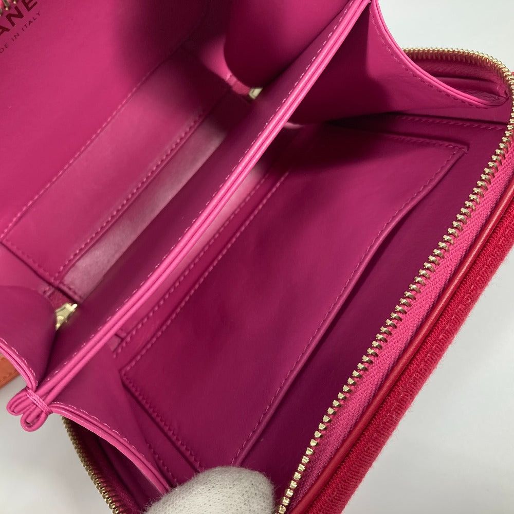 Chanel Chanel Coma Mark Diagonal Hanging (E.G. Of A Rocket) Cc Filigree Vanity Bag 2 Way Chain Shoulder Canvas/Leather Women Red Size ONE SIZE - 14 Thumbnail