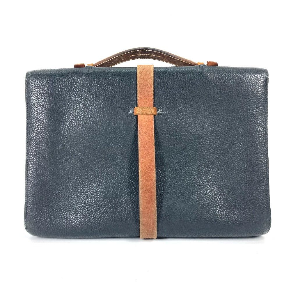 Hermes Hermes Briefcase Ettriveld Document Handbag Business Bag Fjord Men Black Size ONE SIZE - 2 Thumbnail