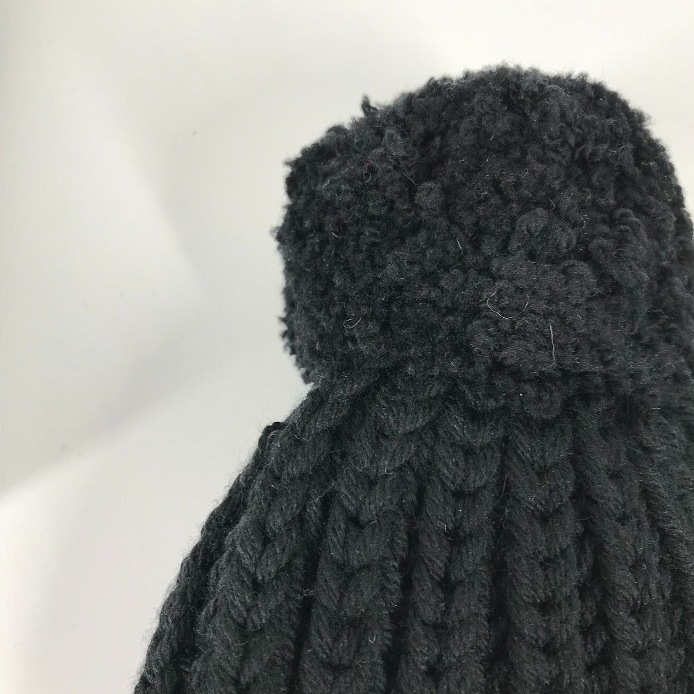 Gucci Gucci 652656 With Pompons Logo Beanie Chapeau Knitted Hat Knit Cap Polyester Women Black Size ONE SIZE - 8 Thumbnail