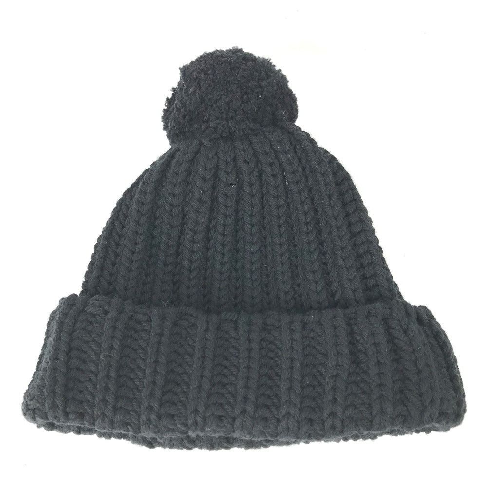 Gucci Gucci 652656 With Pompons Logo Beanie Chapeau Knitted Hat Knit Cap Polyester Women Black Size ONE SIZE - 5 Thumbnail