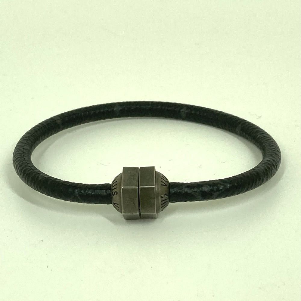Louis Vuitton Louis Vuitton M6166E Monogram Eclipse Brasseries Mechanic Accessories Bangle Bracelet Canvas Men Black Size ONE SIZE - 3 Thumbnail