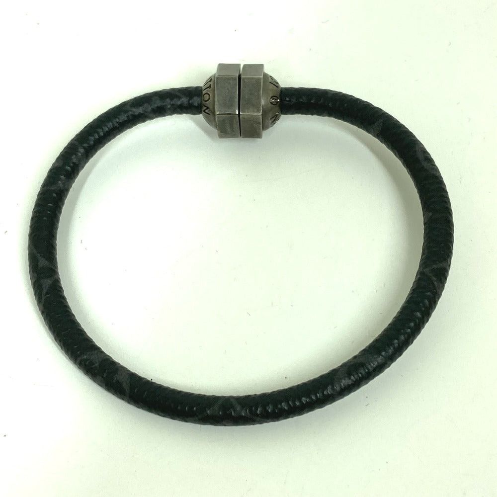 Louis Vuitton Louis Vuitton M6166E Monogram Eclipse Brasseries Mechanic Accessories Bangle Bracelet Canvas Men Black Size ONE SIZE - 2 Thumbnail