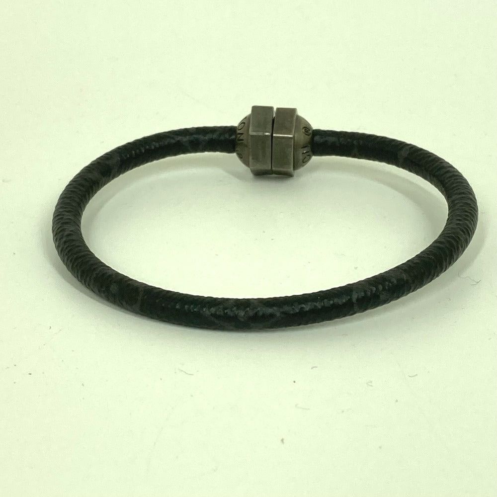 Louis Vuitton Louis Vuitton M6166E Monogram Eclipse Brasseries Mechanic Accessories Bangle Bracelet Canvas Men Black Size ONE SIZE - 4 Thumbnail