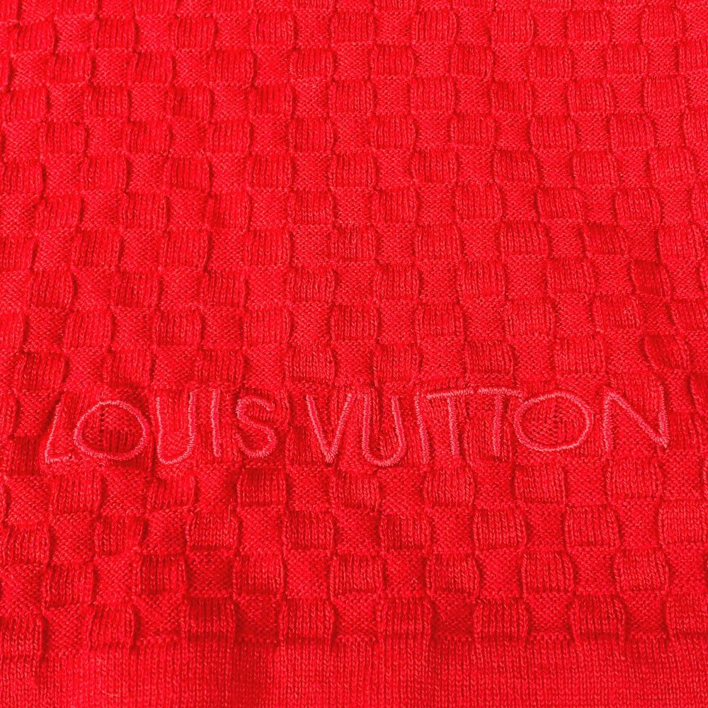 Louis Vuitton Louis Vuitton M75131 Shallp Micro Damier Scarf Cotton Women Red Size ONE SIZE - 5 Thumbnail