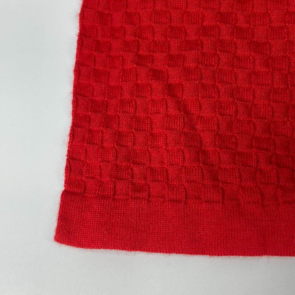 Louis Vuitton Louis Vuitton M75131 Shallp Micro Damier Scarf Cotton Women Red Size ONE SIZE - 7 Thumbnail