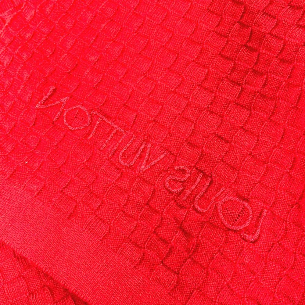 Louis Vuitton Louis Vuitton M75131 Shallp Micro Damier Scarf Cotton Women Red Size ONE SIZE - 6 Thumbnail
