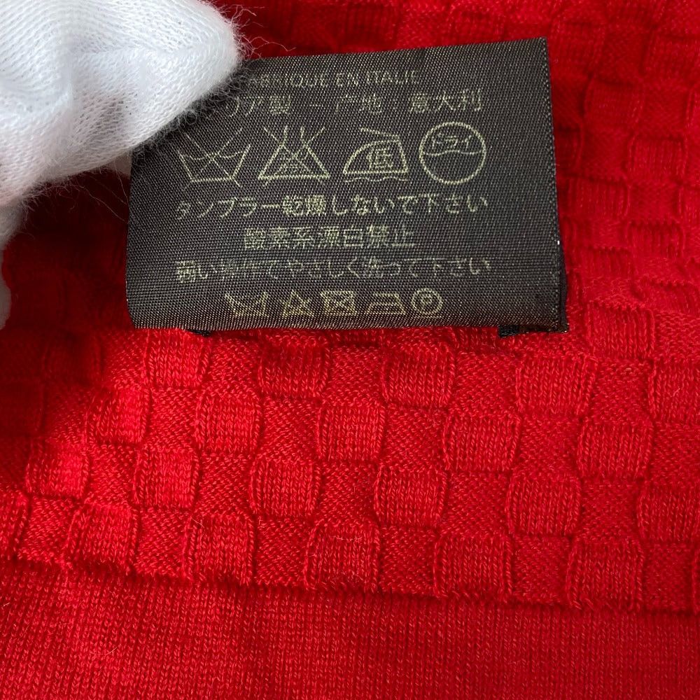 Louis Vuitton Louis Vuitton M75131 Shallp Micro Damier Scarf Cotton Women Red Size ONE SIZE - 10 Thumbnail