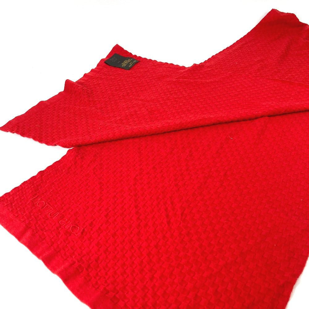 Louis Vuitton Louis Vuitton M75131 Shallp Micro Damier Scarf Cotton Women Red Size ONE SIZE - 4 Thumbnail