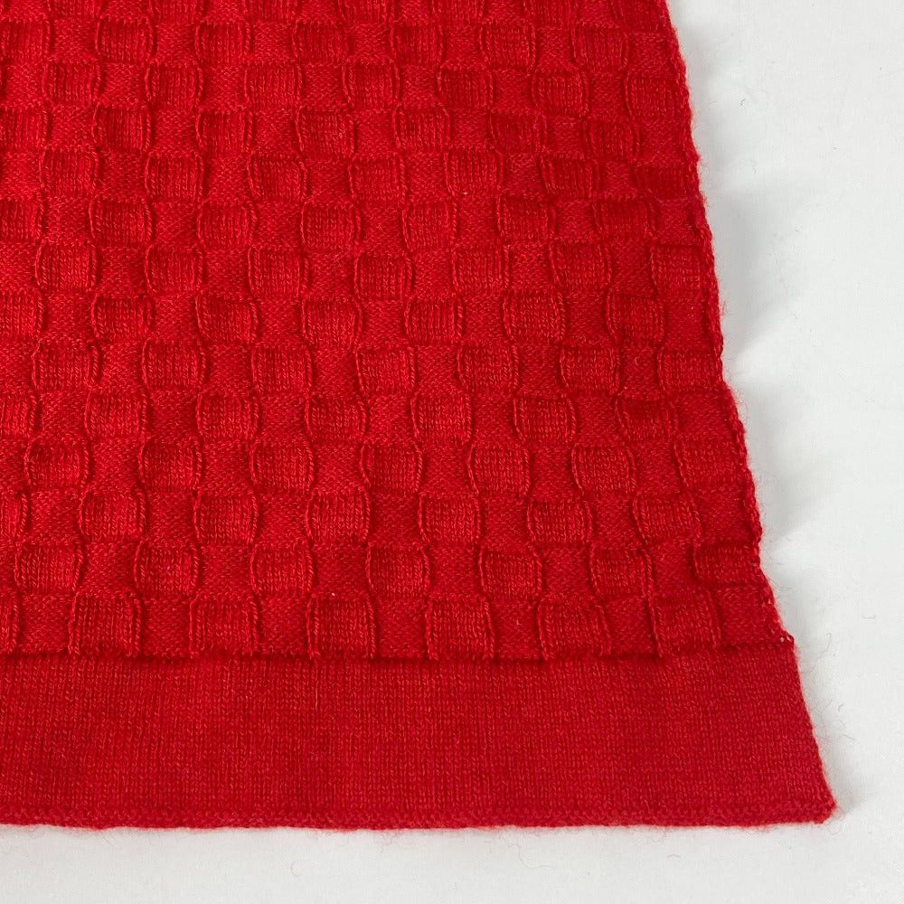 Louis Vuitton Louis Vuitton M75131 Shallp Micro Damier Scarf Cotton Women Red Size ONE SIZE - 8 Thumbnail