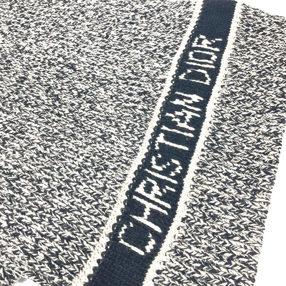 Dior Dior 25Dwi214S007 Logo Scarf Wool/Cashmere Women Black Size ONE SIZE - 3 Thumbnail