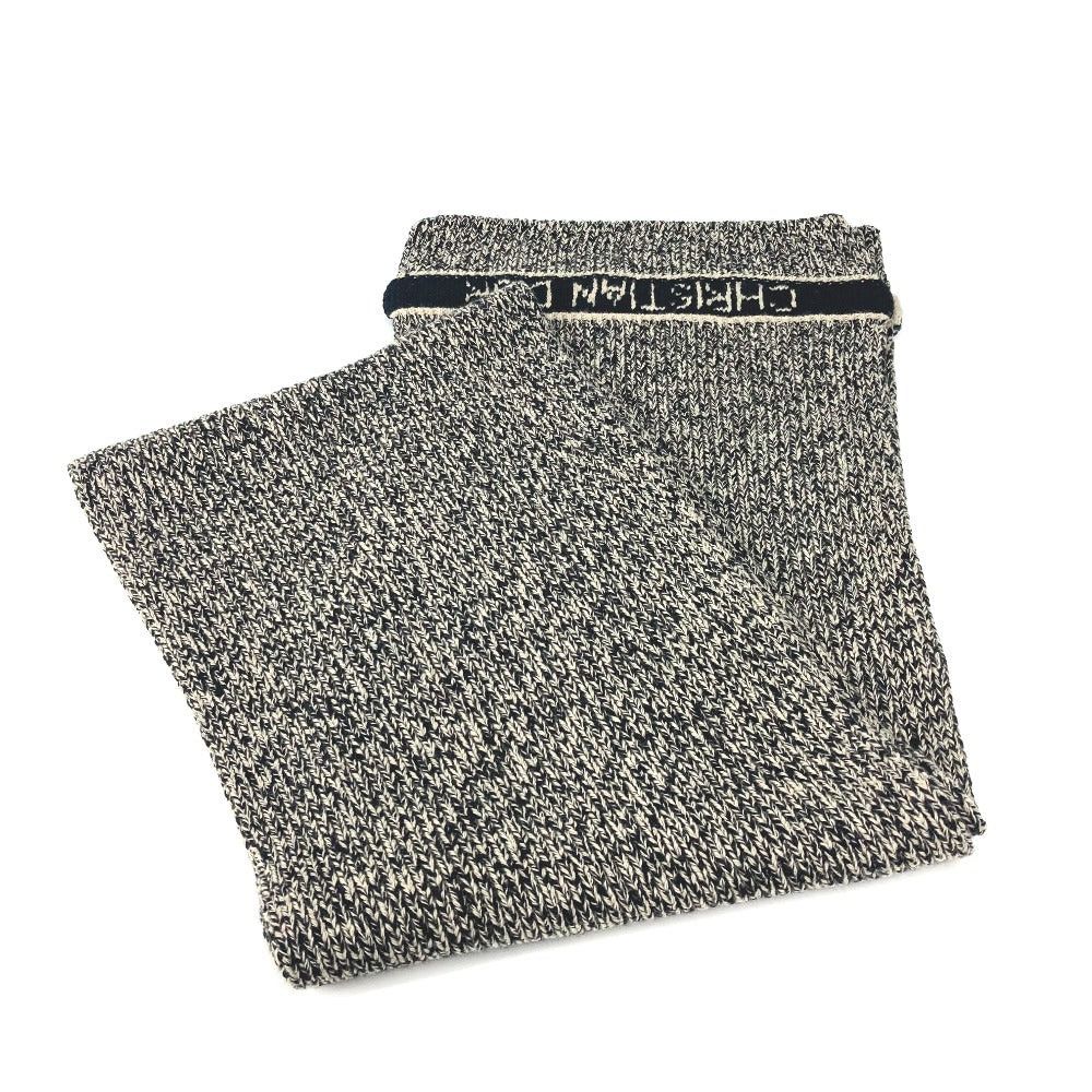 Dior Dior 25Dwi214S007 Logo Scarf Wool/Cashmere Women Black Size ONE SIZE - 2 Thumbnail