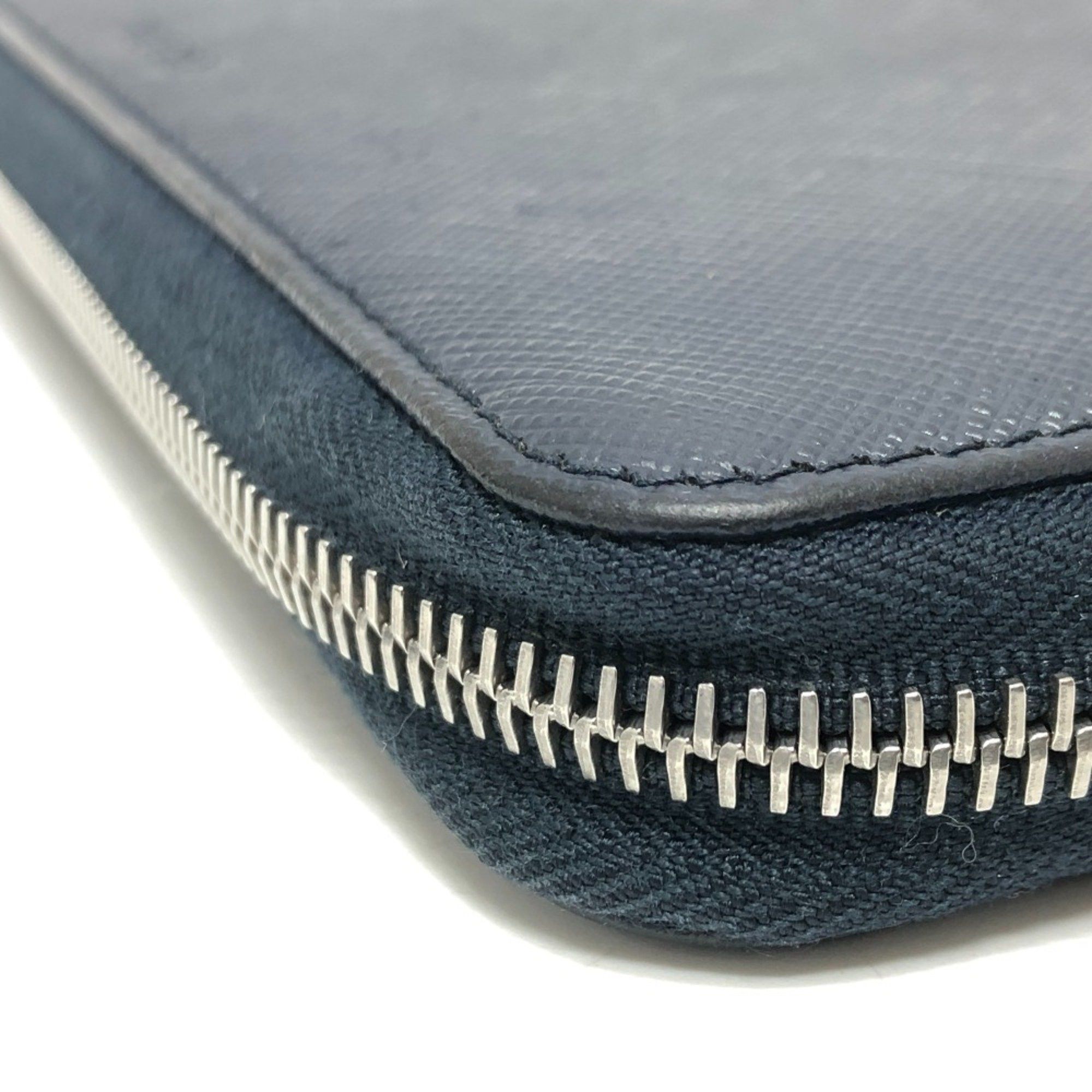 Prada PRADA 2ML188 Logo Round Zip Wallet Long Saffiano Leather Men's Women's Blue Size ONE SIZE - 2 Thumbnail