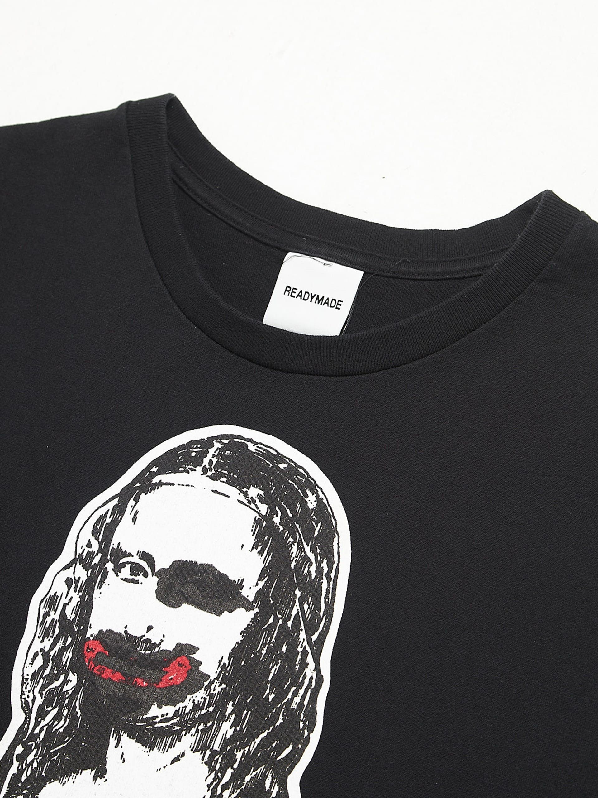 READYMADE Black Mona Lisa T-Shirt Size US L / EU 52-54 / 3 - 3 Thumbnail