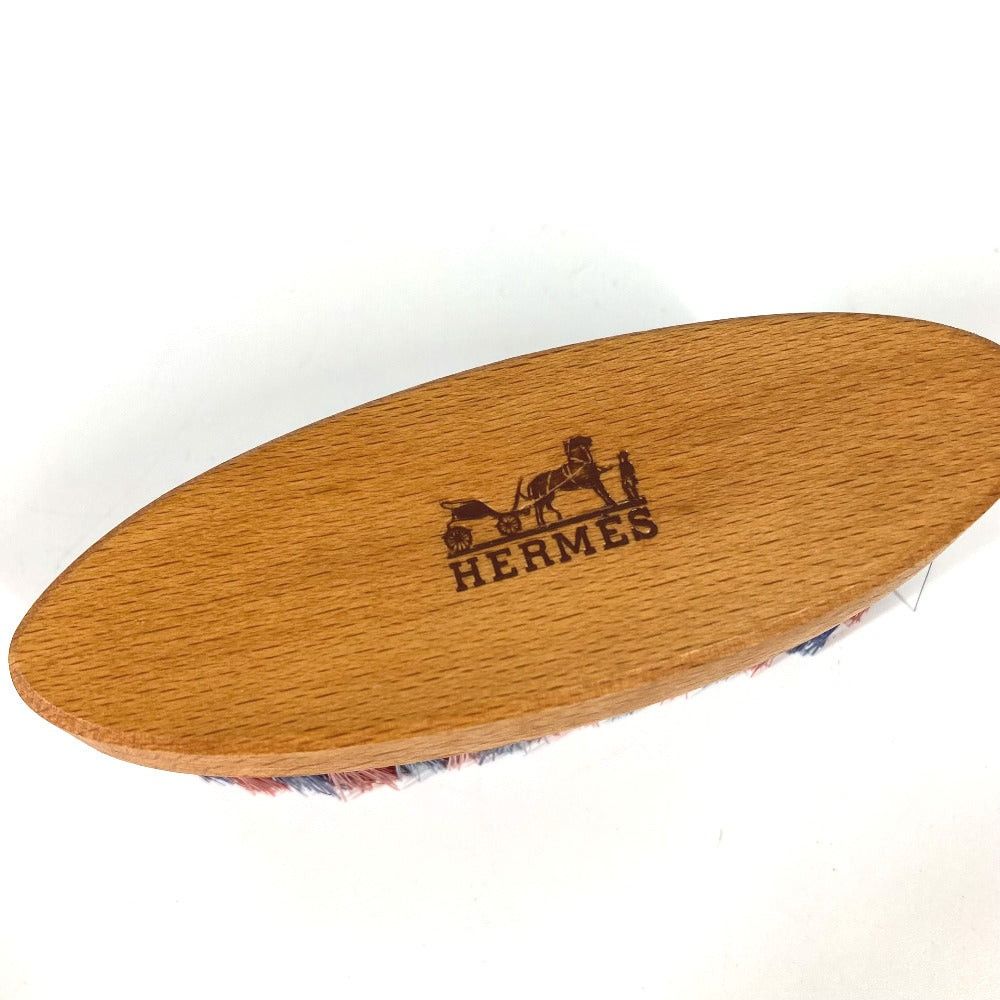 Hermes Hermes Bristle Brush Comb For Horses Pet Harness Sundries Wood Unisex Brown Size ONE SIZE - 2 Thumbnail