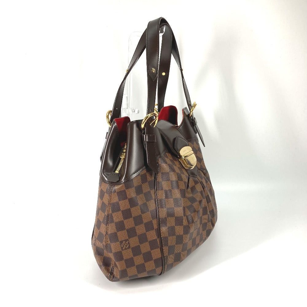 Louis Vuitton Louis Vuitton N41540 Damier Sistina Gm Tote Bag Briefcase Shoulder Canvas Women Ebenu. Brown Size ONE SIZE - 3 Thumbnail