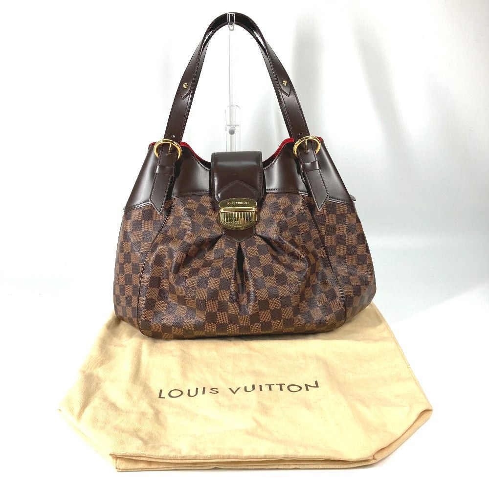 Louis Vuitton Louis Vuitton N41540 Damier Sistina Gm Tote Bag Briefcase Shoulder Canvas Women Ebenu. Brown Size ONE SIZE - 16 Thumbnail