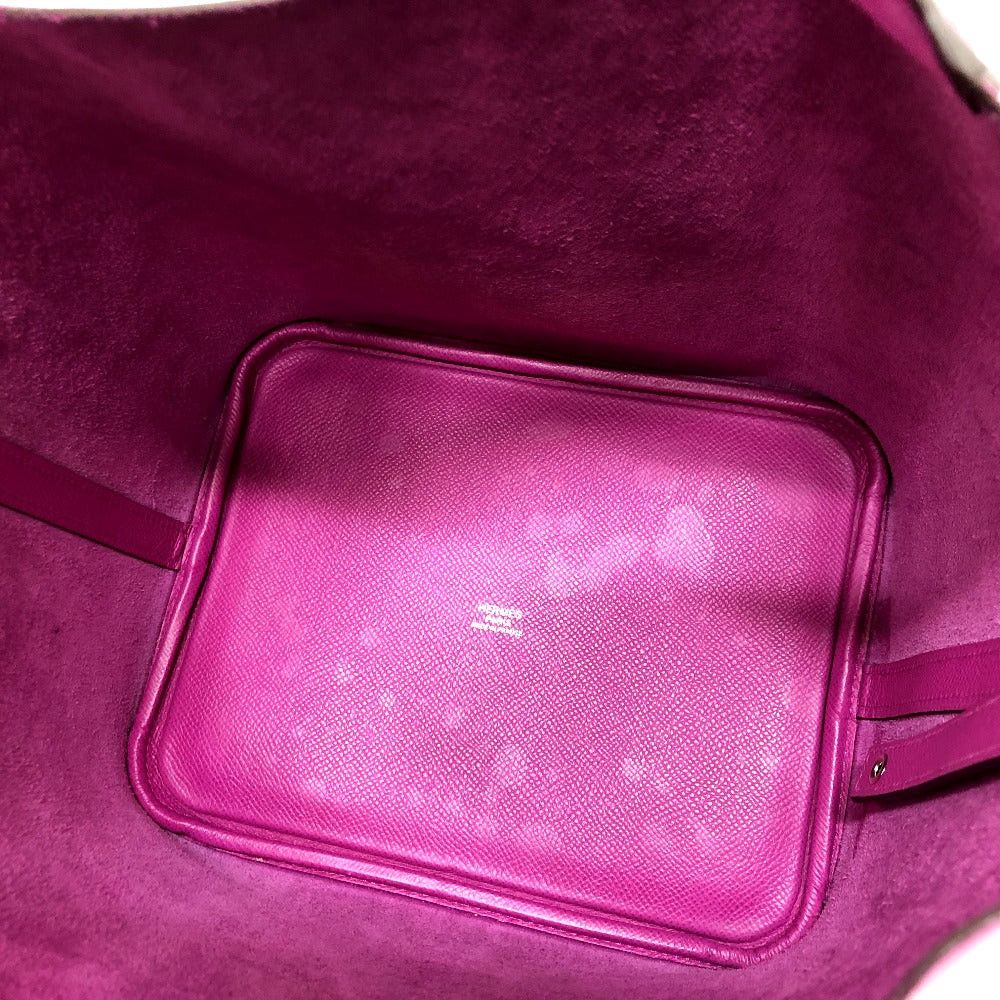 Hermes Hermes Picotin Rock Mm Tresage Briefcase Tote Bag Handbag V.Epson Women Purple Size ONE SIZE - 6 Thumbnail
