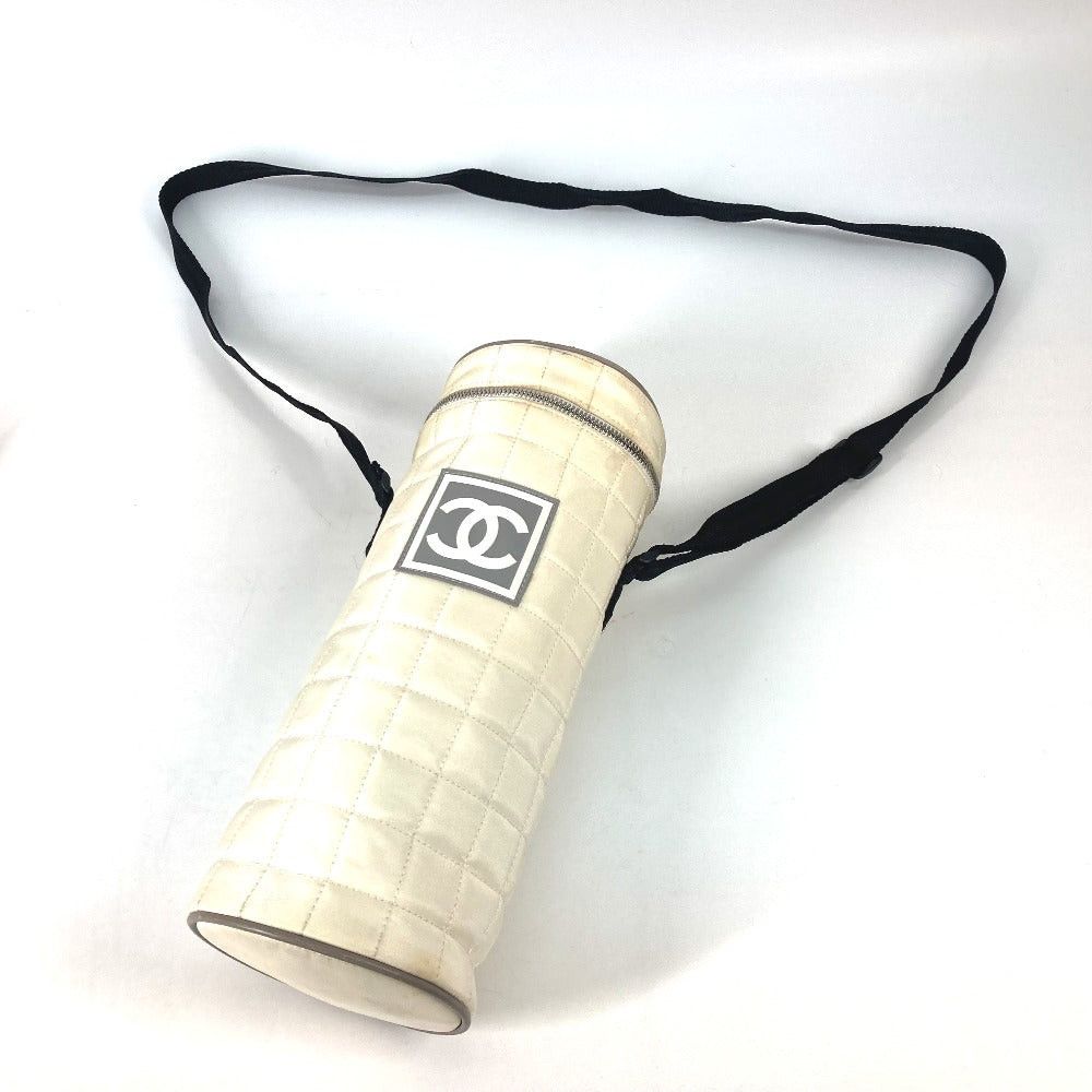 Chanel Chanel Sports Pet Bottle (Clear Plastic Beverage Bottle) Receptacle Cc Coma Mark Holder Diagonal Hanging (E.G. Of A Rocket) Shoulder Bag Nylon Women White Size ONE SIZE - 9 Thumbnail